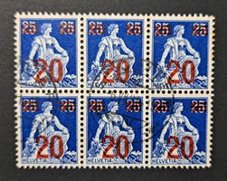 Abart 151.1 A.14 grosser farbloser Fleck in der 0