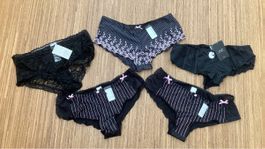 5x Damen Unterhosen verschiedene Designs Neu 