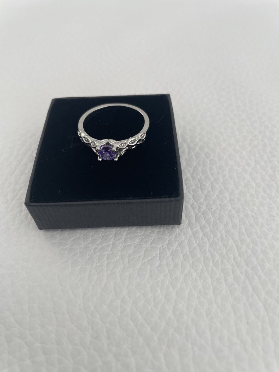 Anelli: Eleganter Ring 925 versilbert mit Amethyst Gr 59 – Nuovo (secondo la descrizione) da Rüti ZH venduto da kar_xx9l 3
