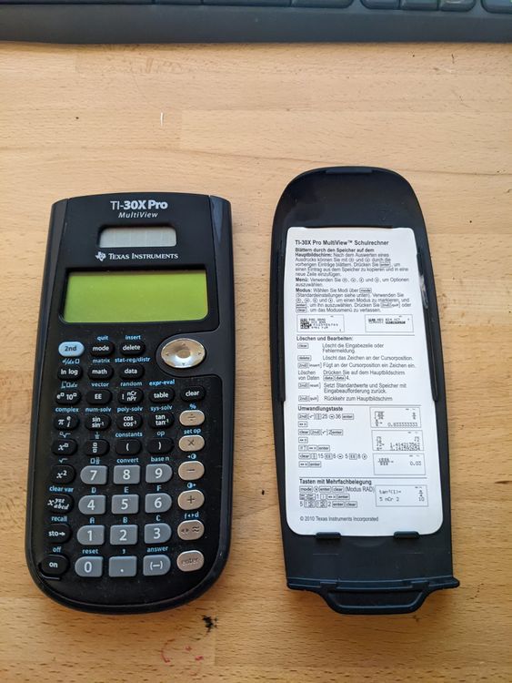 Taschenrechner Texas Instruments TI30X Pro Kaufen auf Ricardo