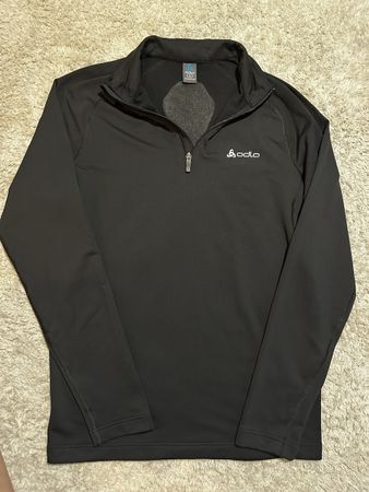Odlo Langarm Shirt / Midlayer Gr. L Schwarz