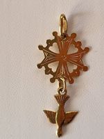 750/18 K Gelbgold Hugenottenkreuz