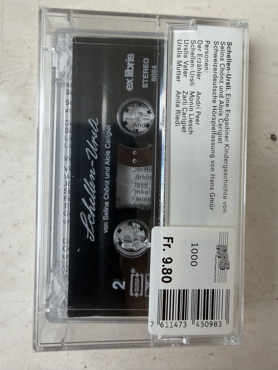 Cassettes audio: Musikkasette Schellen-Ursli – Neuf avec emballage d'origine à Zollikerberg par wiewowasdenn 1