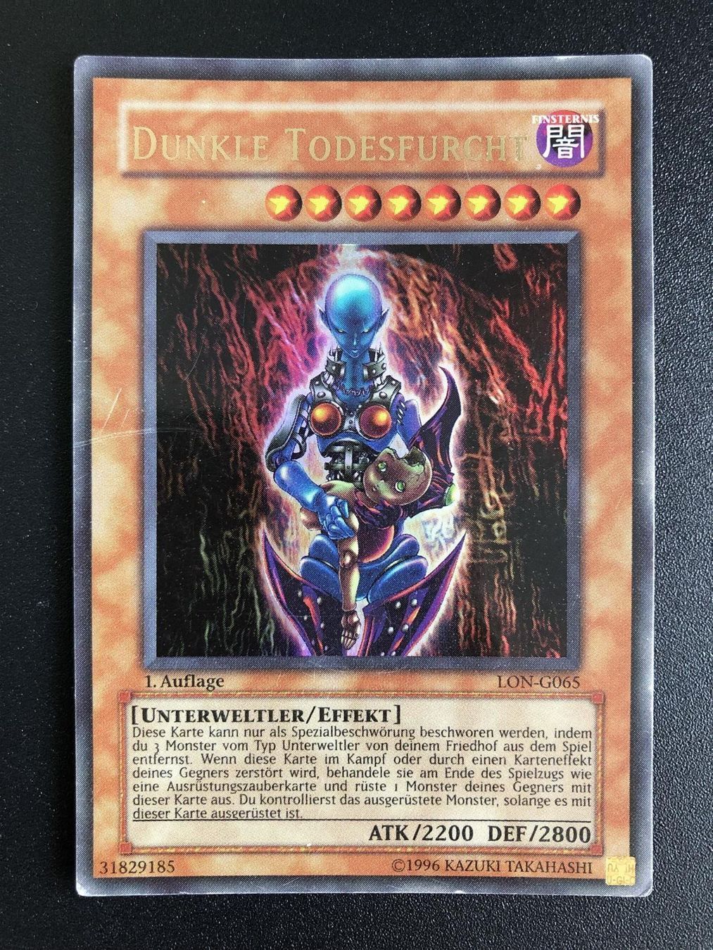 Yugioh Carte collezionabili: Yu-gi-oh Dunkle Todesfurcht 1. Edition – Nuovo (secondo la descrizione) da Windisch venduto da sevenless91