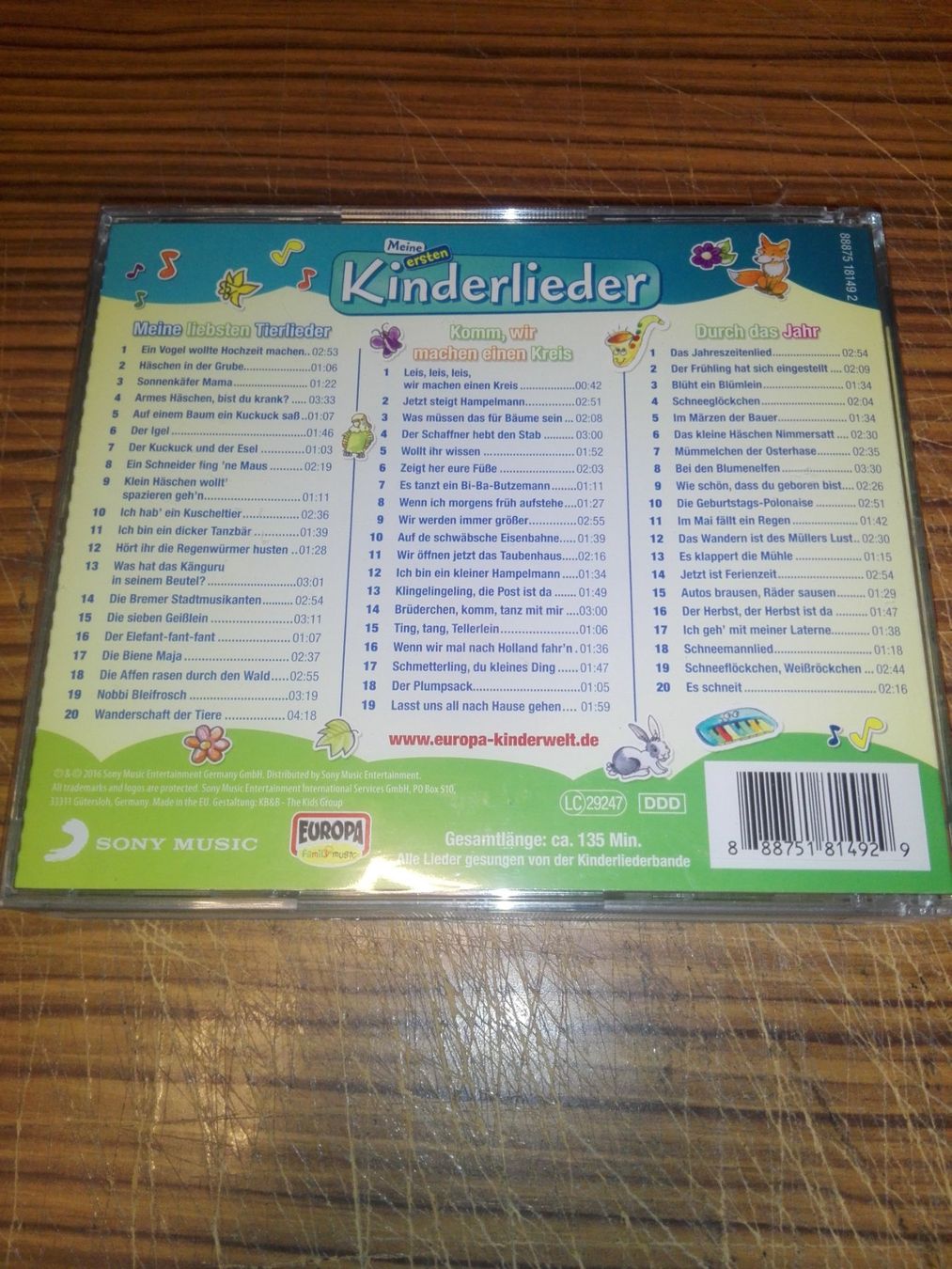 CDs: Meine ersten Kinderlieder - Tierlieder uvm.   (3er CD Box) – Gebraucht aus St. Gallen von elk2021 9