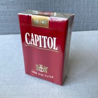 ⚫️ Zigaretten Packung CAPITOL Long Size Filter – 70er Jahre