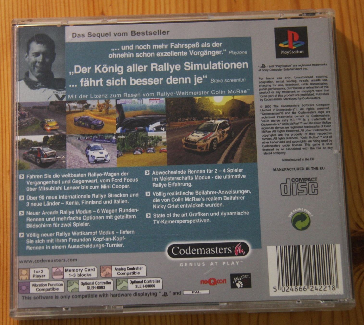 Giochi: Colin Mcrae Rally 2.0 PS1 – Usato da Fisibach venduto da Retrogames24 1