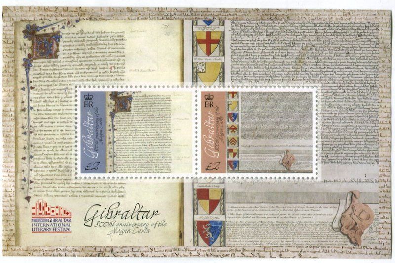 Alle Briefmarken: Block "Magna Carta". Gibraltar. – Neu und originalverpackt aus Basel von Butsch5