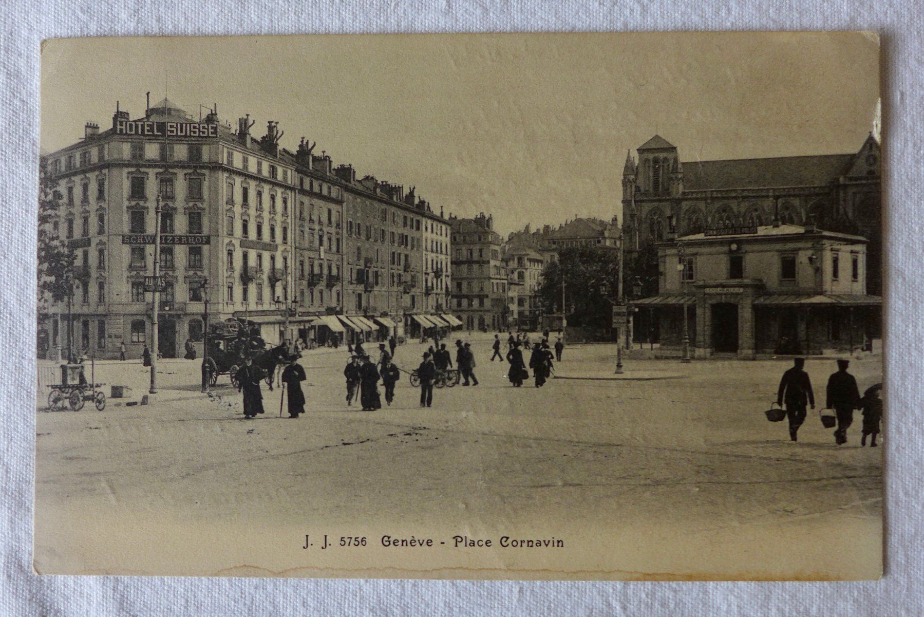 Cartoline postali: AK GENÈVE / GENF GE, Place Cornavin, belebt – Usato da Wallisellen venduto da aloa09