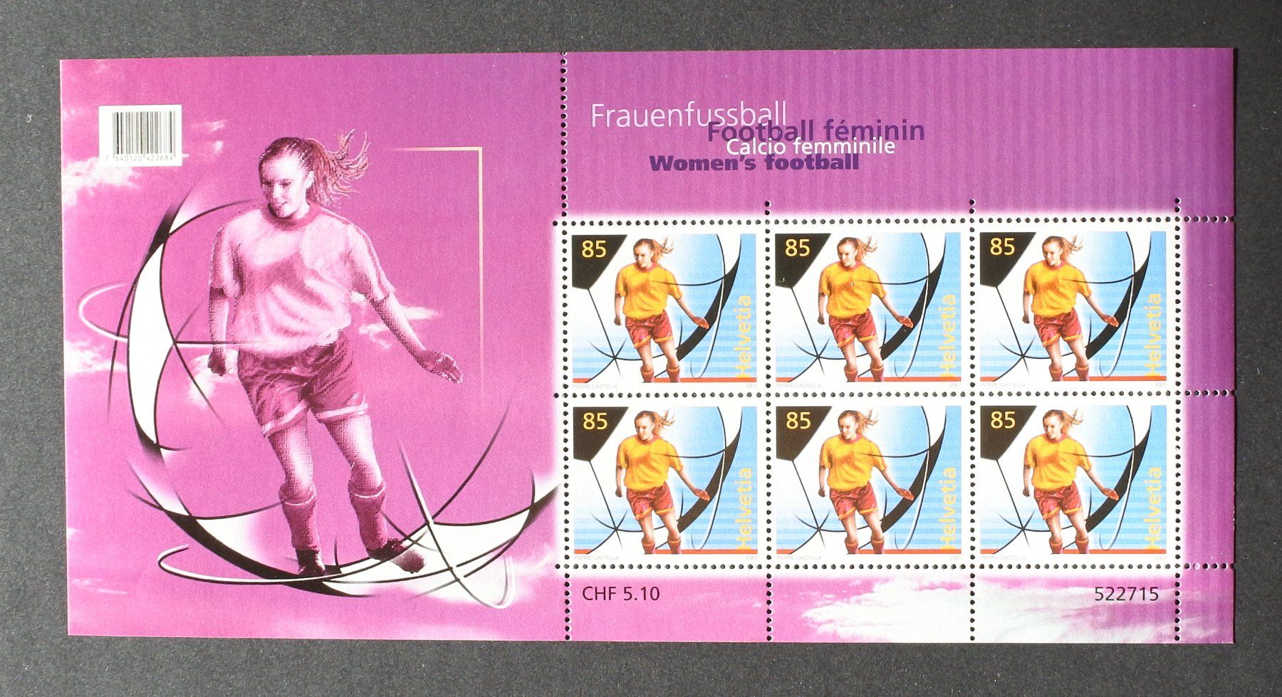 Tutti i francobolli: 2007 Kleinbogen Frauenfussball ** – Nuovo (secondo la descrizione) da Lugano venduto da fc2017