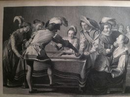 Stich - G. Honthorst - Brennhäuser - Eine lustige Ges.