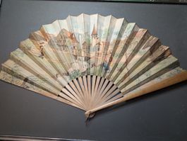 Rare Éventail Souvenir du Village Suisse - Expo Genève 1896