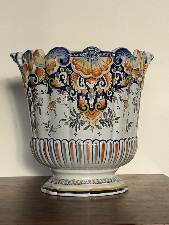 Vintage Delft Blue Flower Pots Handpainted Porcelain (Gebraucht) in ...