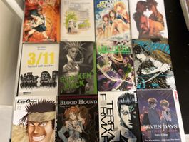 Manga Sammlung verschiedene Titel 12 Bände guter Zustand