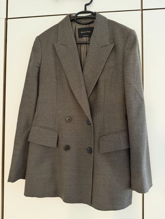 Blazer Massimo Dutti Graubraun / Grösse 36 neuwertig