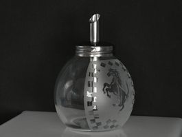 Ferrari Zuckerstreuer, Glas/Metall, NEU