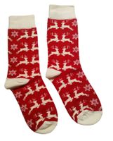 Socken Weihnachten/Hirsch/Elch/Deer/Moose/Rentier/Schnee