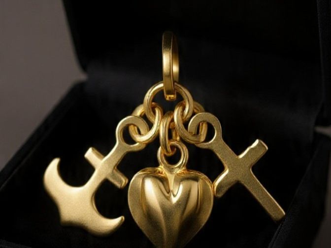 Ciondoli: 3 Goldanhänger 8k Gold – Nuovo e nell'imballaggio originale da Hemmental venduto da BlingBling1