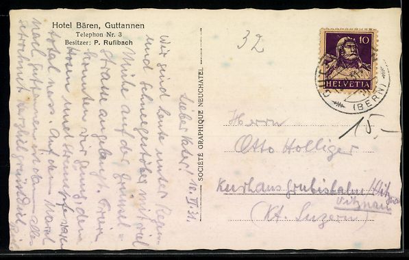 Cartes postales: AK Guttannen, Dorf mit Alpenpanorama – D'occasion à Berlin par bartko-reher 1