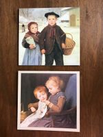 Anker Bilder mit Kindern | auf Karton | Winter | Stricken