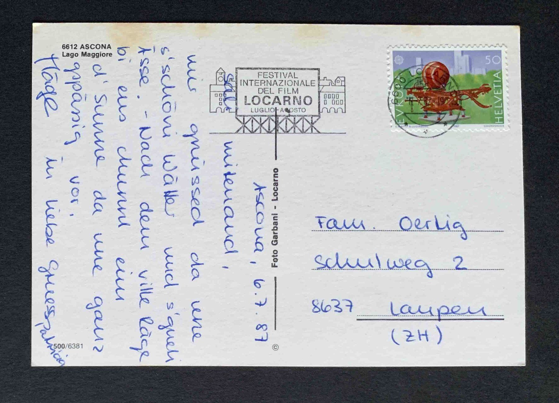 Cartoline postali: AK ASCONA Lago Maggiore – Usato da Goldau venduto da artelier1 1