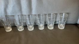 9 bicchierini di vetro per vino bianco