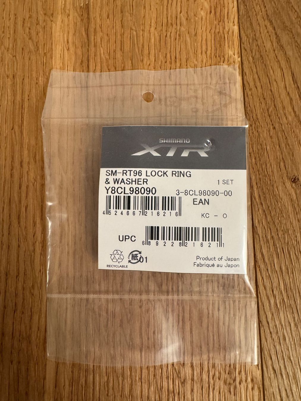 Ersatzteile: Shimano XTR SM-RT96 LOCK RING & WASHER Y8CL98090 – Gebraucht aus Bern von Mindz 1