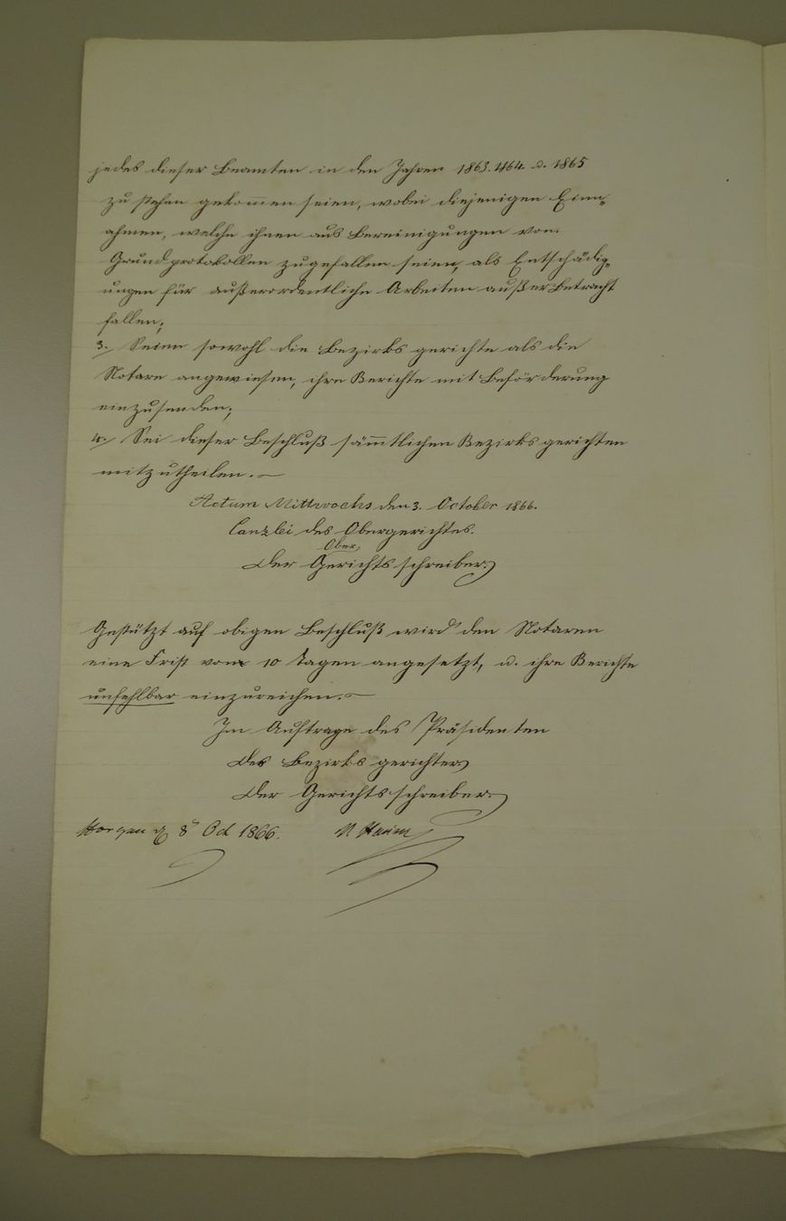 Documenti: BRIEF AN NOTARIAT HORGEN 1856, BOM – Usato da Grüningen venduto da Kartensammler