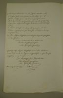 BRIEF AN NOTARIAT HORGEN 1856, BOM