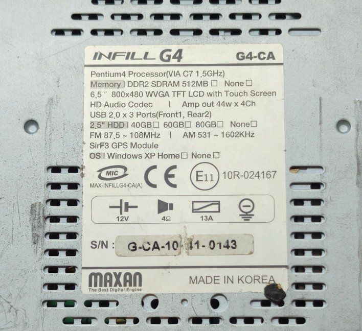 Radios: Autoradio Infill G4 - Window XP – Gebraucht aus Corcelles-près-Payerne von FactoryofSound 2