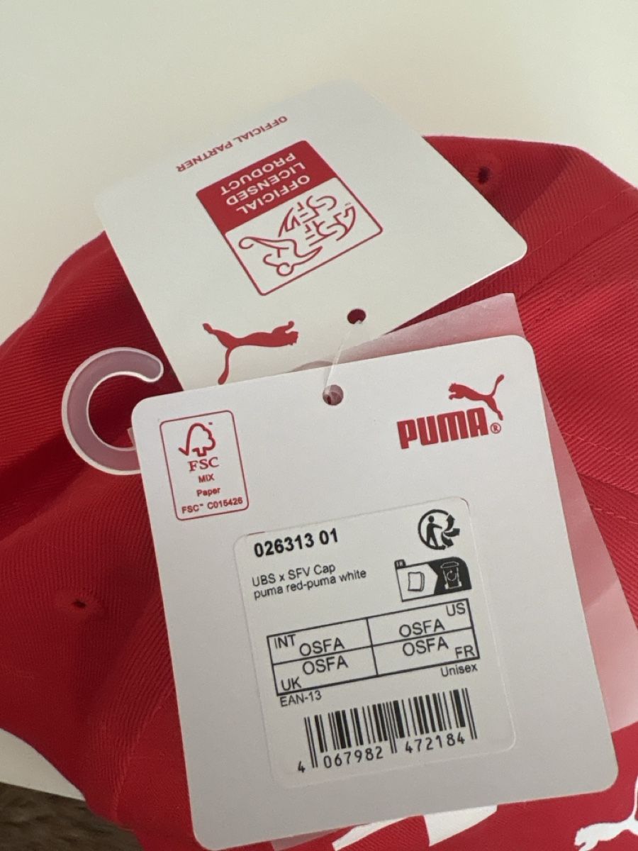 Puma Copricapi, berretti & cappellini: Casquette rouge foot puma – Nuovo e nell'imballaggio originale da Pully venduto da kaba07 2