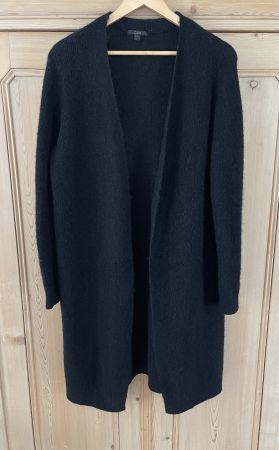 COS Long-Cardigan / Strickjacke Schwarz, Gr. S