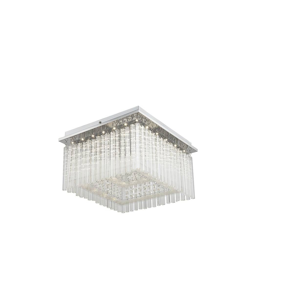 Lampadari & plafoniere: LED Deckenleuchte, Chrom, 36 cm x 36 cm – Nuovo (secondo la descrizione) da Kreuzlingen venduto da Smart-Light