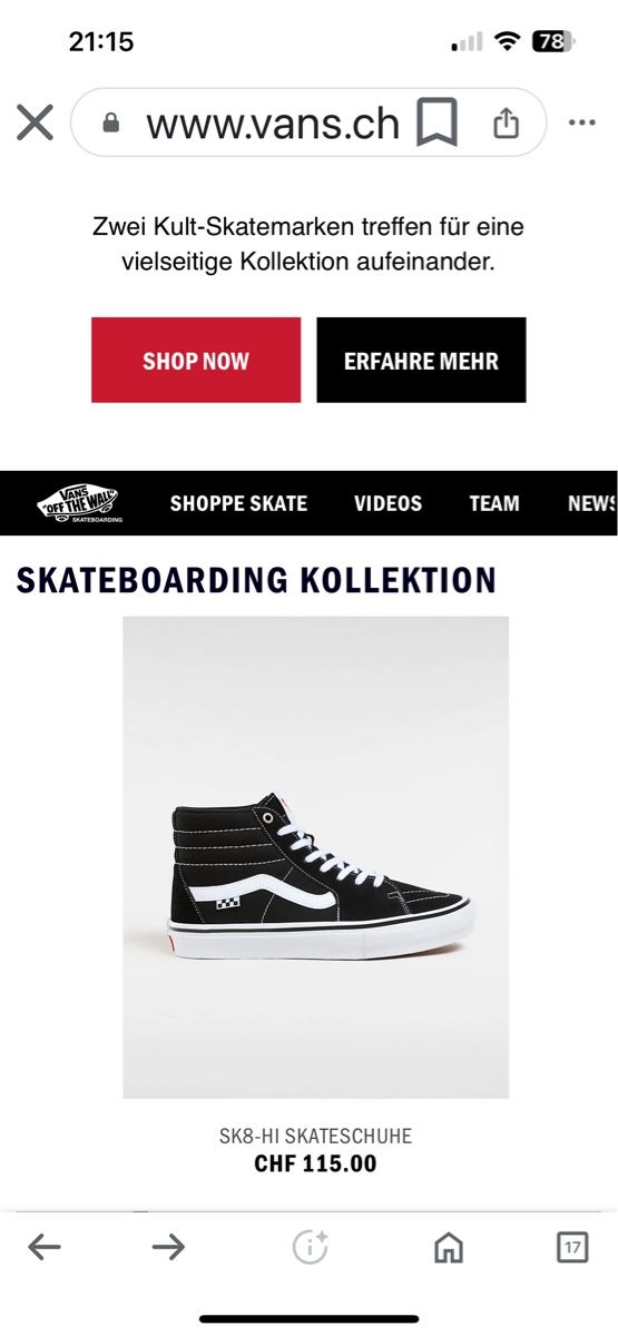 Vans Scarpe da uomo: VANS Skateboard Shoes – Nuovo (secondo la descrizione) da Uznach venduto da bike181959 8