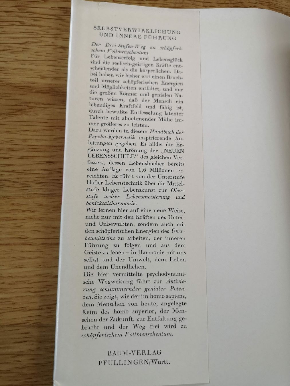 Libri: Neue Lebensschule K.O Schmidt – Usato da Berneck venduto da Schlings 1