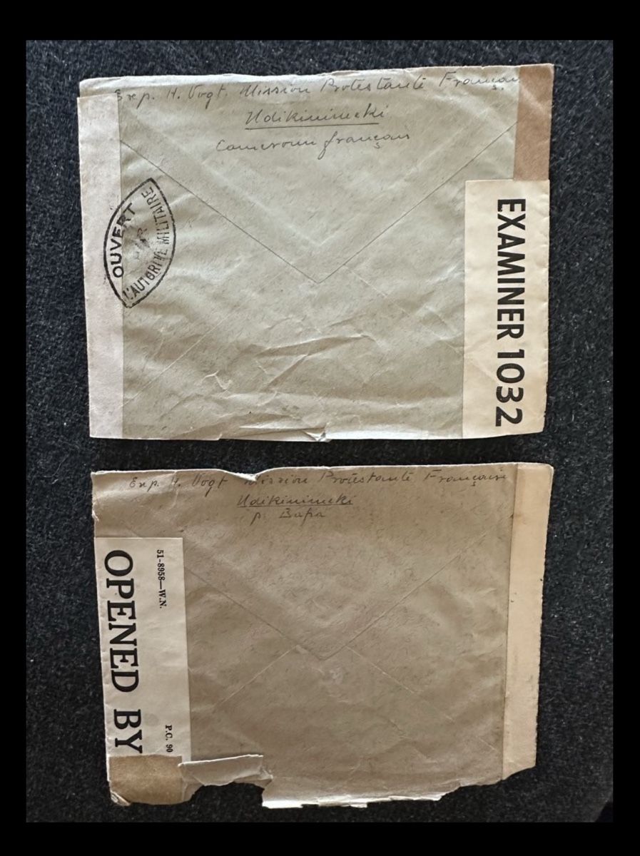 Alle Briefmarken: Zensur Briefe Kamerun – Gebraucht aus Wettingen von Phibras 1