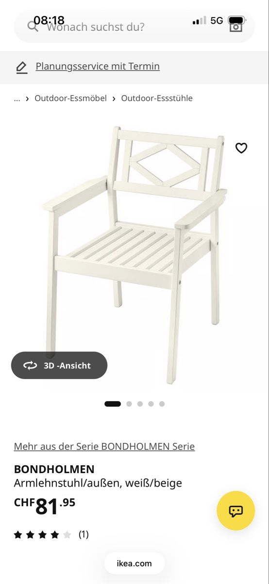 Ikea Sedie: 4 Gartenstühle aus Holz – Usato da Buochs venduto da Marleeeen