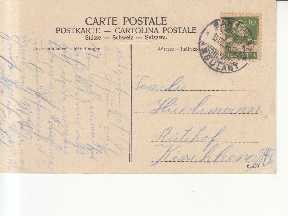 Cartoline postali: Stein am Rhein 1925 – Usato da Bürglen TG venduto da StampGraf 1