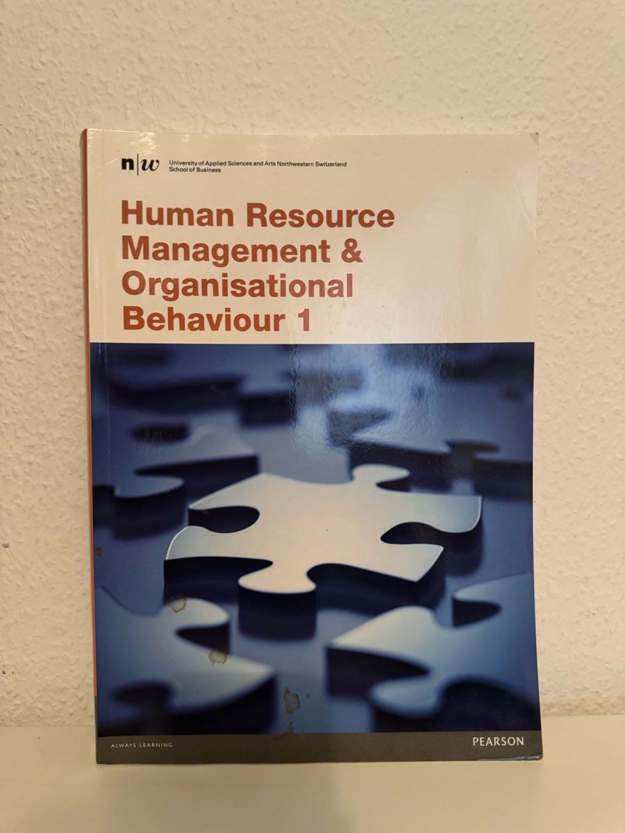 Bücher: Human Resource Management & Organisational Behaviour 1 Textb – Gebraucht aus Zürich von olalinda