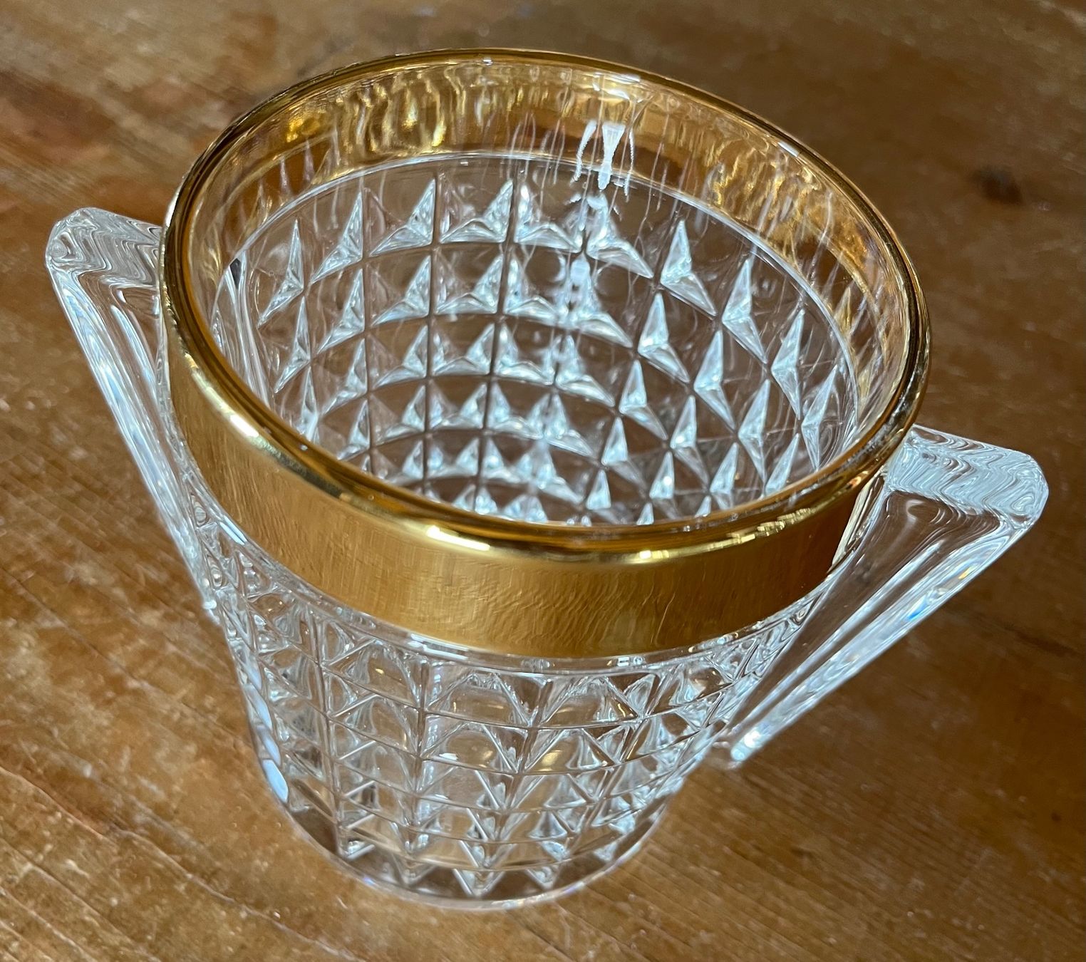 Altro: Eiskübel Glas mit breitem Goldrand – Nuovo (secondo la descrizione) da Muttenz venduto da Golden_Times 1