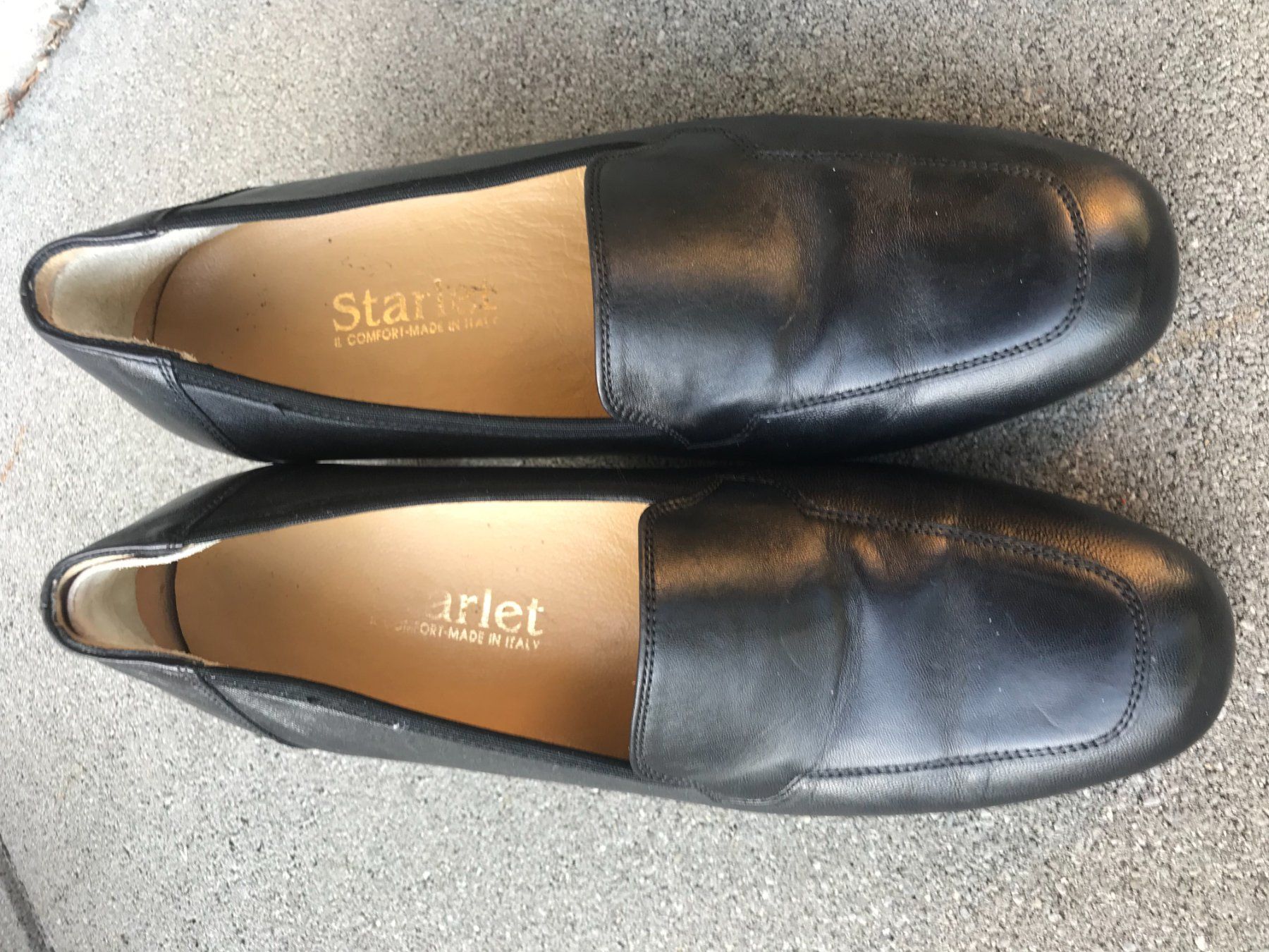 Damenschuhe: STARLET Leder Pumps Schwarz Blockabsatz Grösse 37.5 – Gebraucht aus Biberist von longimanus3 7