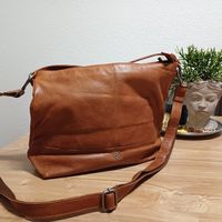 Tasche Leder braun verstellbarer Trageriemen guter Zustand