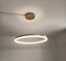 Pendellampe Rund gold 60cm Hängeleuchte Esszimmer Lampe