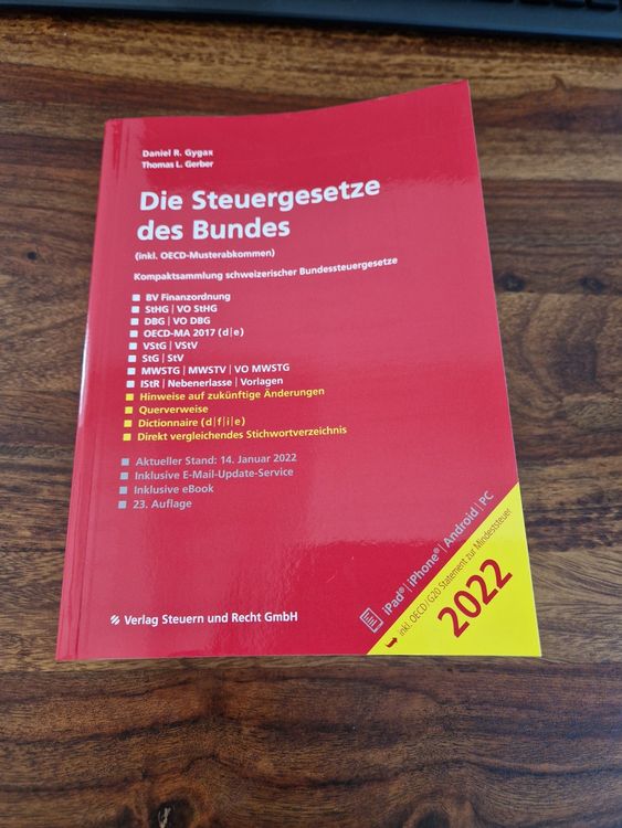 Die Steuergesetze Des Bundes | Kaufen Auf Ricardo