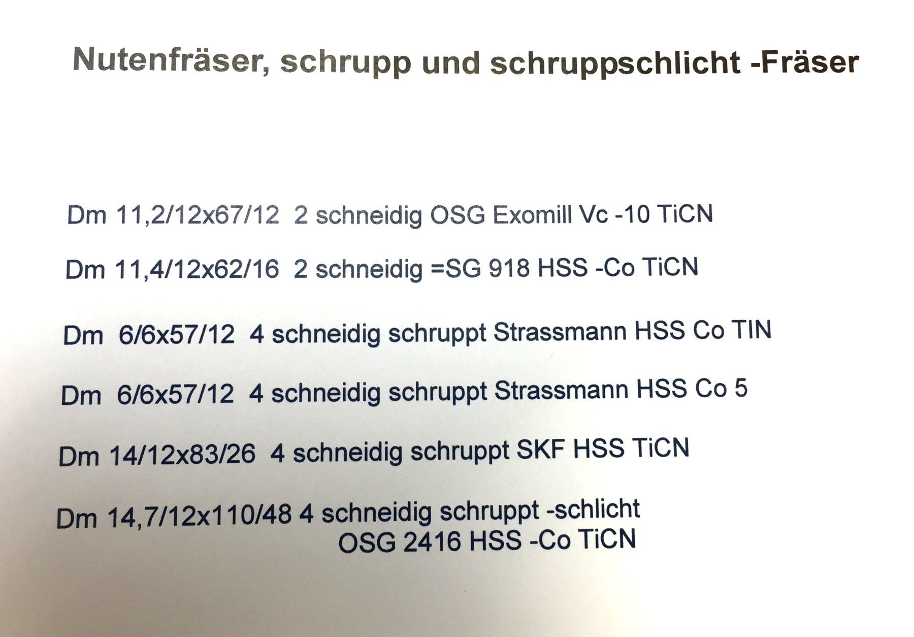 Tutti gli attrezzi: 6 FRÄSER – Usato da schaffhausen venduto da gka_96cv 4
