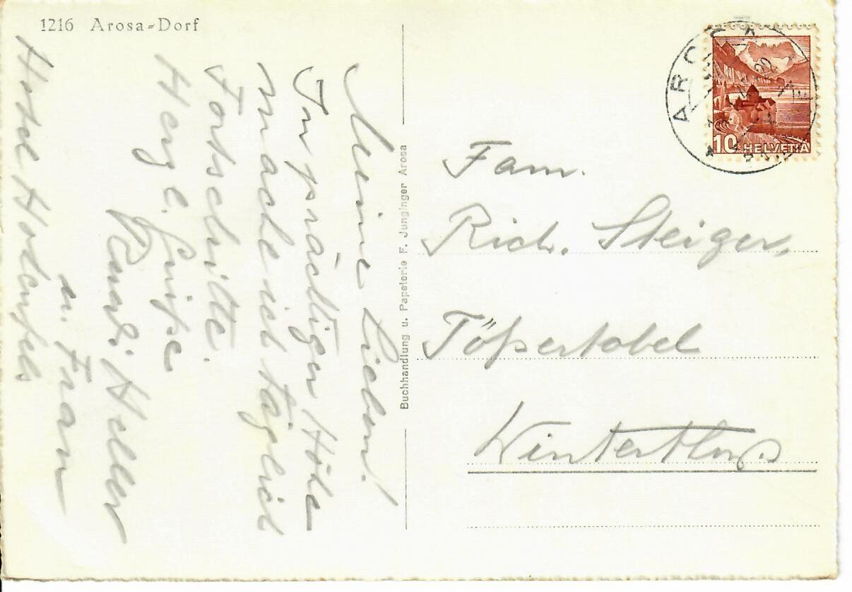 Cartes postales: Arosa – D'occasion à Hochdorf par Ziegel-16 1