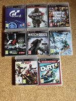 8 fast ungebrauchte Spiele für Playstation 3 