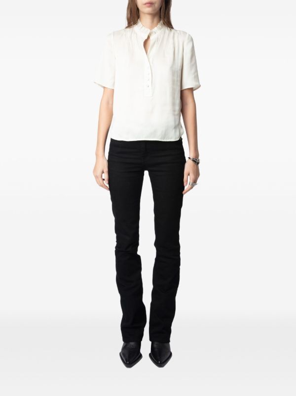 Zadig & Voltaire Camicette: Zadig & Voltaire Topher Blouse white M – Usato da Zürich venduto da Linen218 2