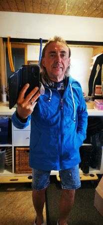 Swiss Life NDK Nidecker Sportjacke Hoodie Blau Größe M-L