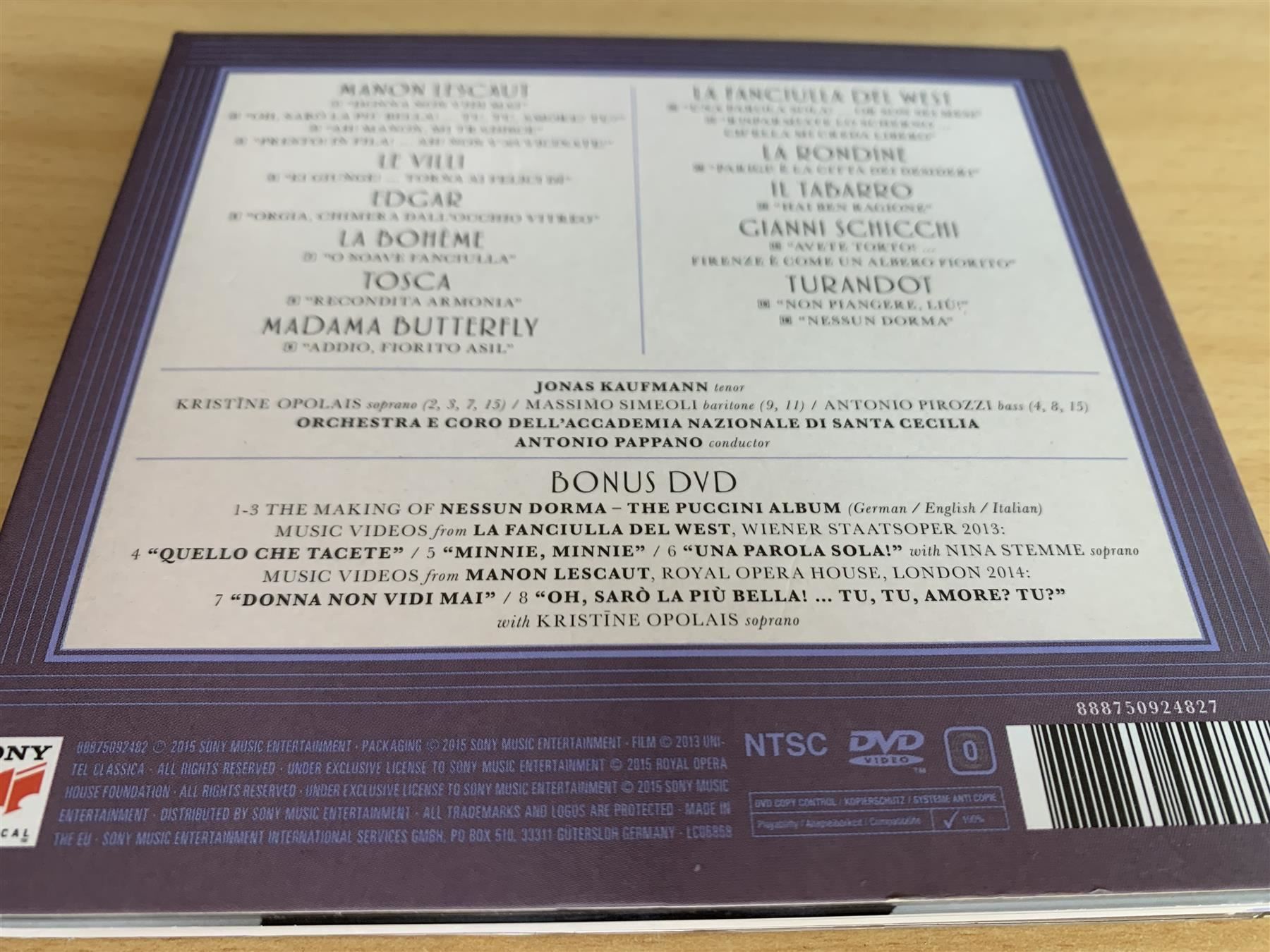 CD: Jonas Kaufmann - The Puccini - CD & DVD – Usato da Rikon im Tösstal venduto da Alpenmutz 1